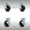 Service Caster 5 Inch SS Polyolefin Caster Set with Ball Bearings 2 Swivel Lock 2 Brake SCC SCC-SS30S520-POB-BSL-2-TLB-2 - alternate 1